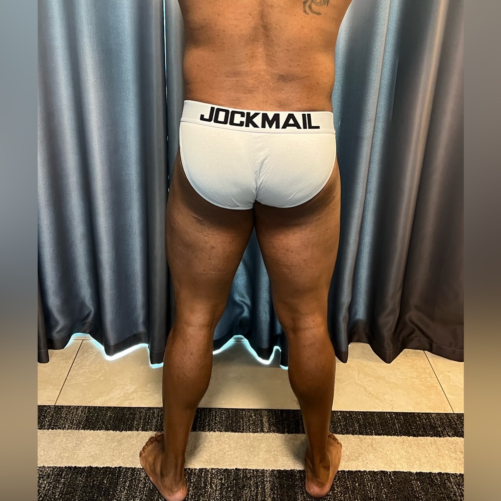 Mens NEW White Cotton Sports Brief by JOCKMAIL - Picture 4 of 4
